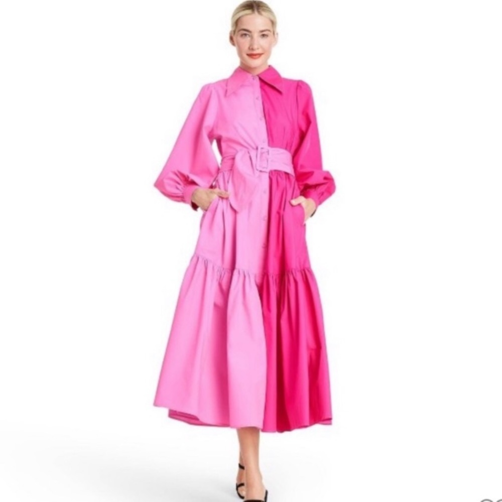 Christopher John Rogers Dress. Pink. Size 2